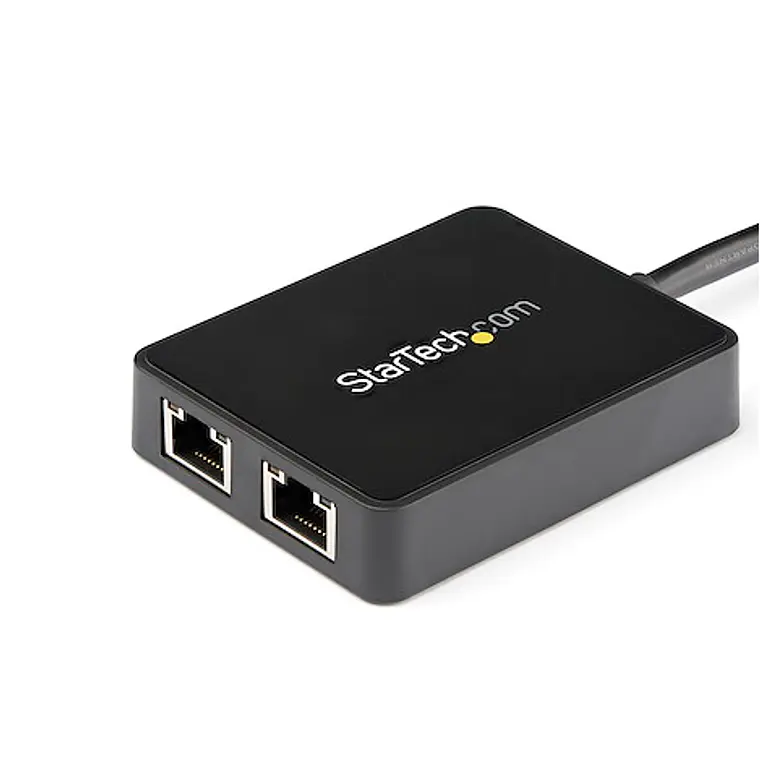 Adaptador Tarjeta de Red NIC Externa USB 3.0 2 Puertos Gigabit Ethernet RJ45 y Puerto USB 2
