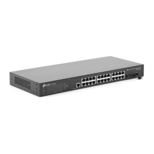 TP-Link JetStream TL-SG3428XMP - V1 - conmutador - Gestionado - 4 x 10 Gigabit SFP+ - montaje en rack - PoE+ (384 W)