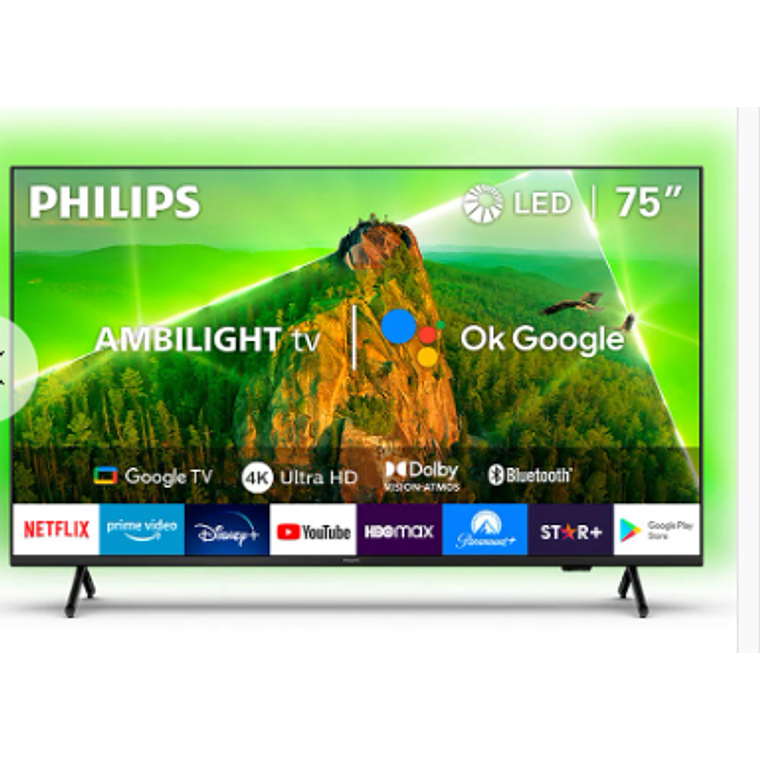 Smart TV de 75“ - Led Philips Ambilight UHD 4K - 75PUD7908  1