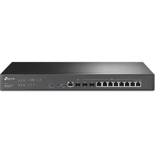 Router VPN Omada con puertos 10G TP-Link ER8411, 2x10GE SFP+, 10xWAN, VPN altamente segura