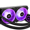 Refrigeración Líquida Antec Kühler H2O K240 RGB (Intel/AMD, PWM, 120mm x2, PTFE, 2000rpm)