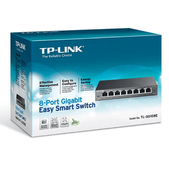Switch Easy Smart de 8 Puertos Gigabit