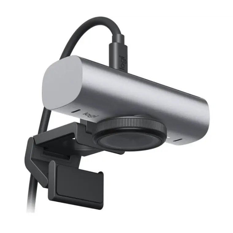 Webcam Logitech MX Brio (4K, 8.5MP, Micrófono, USB-C, Gris) 3