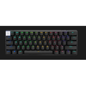 Teclado Gamer Inalámbrico Logitech G PRO X 60 Lightspeed 60%, RGB, interruptores ópticos GX