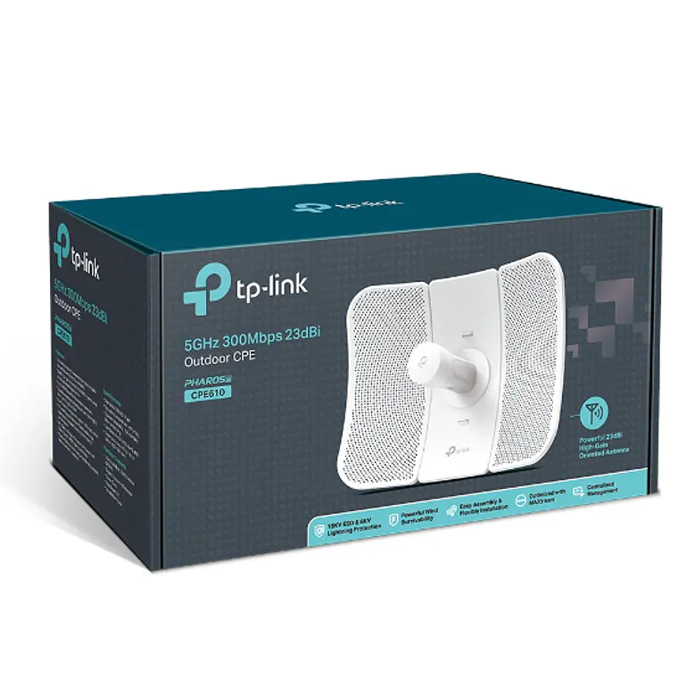 Enrutador inalámbrico - TP-Link - 5GHz 300Mbps 23dBi 4