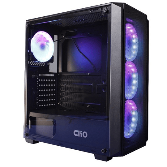 Gabinete Clio P1 Mesh - ATX - RGB - Negro