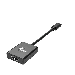 Adaptador de vídeo USB Tipo C a HDMI en color negro - XTC-541