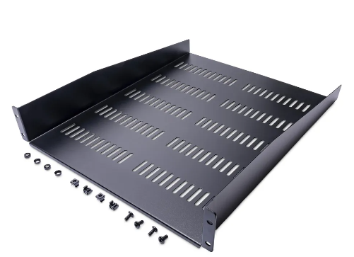 Estante Bandeja Ventilado para Armario Rack Universal Servidores 2U 22in Profundidad Fija