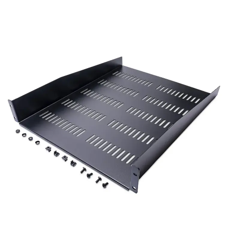 Estante Bandeja Ventilado para Armario Rack Universal Servidores 2U 22in Profundidad Fija  1