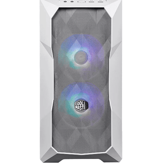 Gabinete Gamer Cooler Master TD300 MESH White (MicroATX, Vidrio Templado, 2 Ventiladores ARGB)