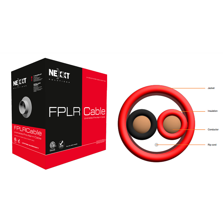 Cable de Alarma Nexxt Solutions Infrastructure - 305 m - 18AWG PVC CMR 305m RD 4