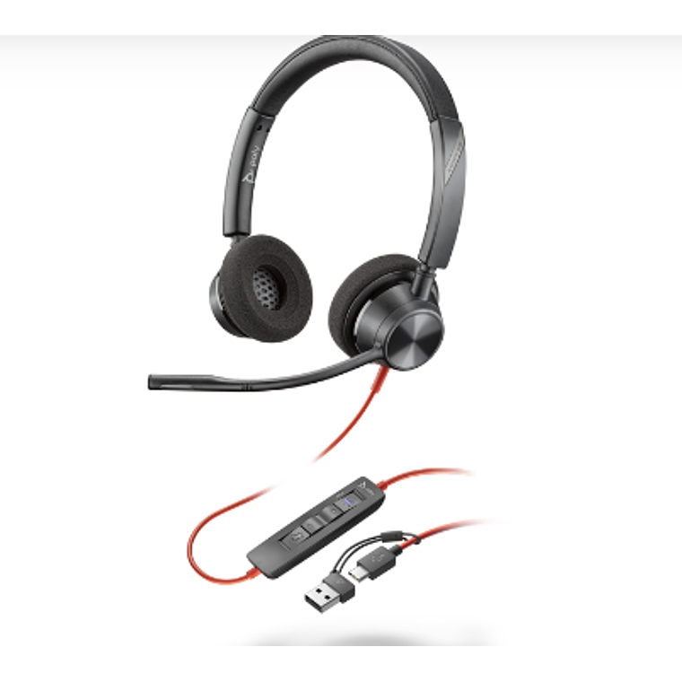 Audifonos Poly Blackwire 3320 Con Cable USB-C  1