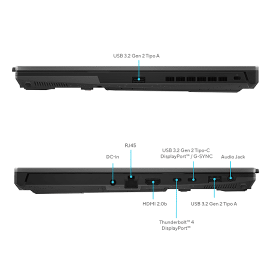 Notebook Gamer ASUS TUF de 15.6“ (intel i7-12700H, 16GB Ram, 512GB SSD, RTX3050, Win11 Home)