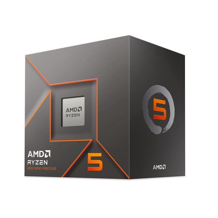 Procesador AMD Ryzen™ 5 8400F, Socket AM5, 6 núcleos / 12 hilos, Hasta 4.7 GHz, 65W 1