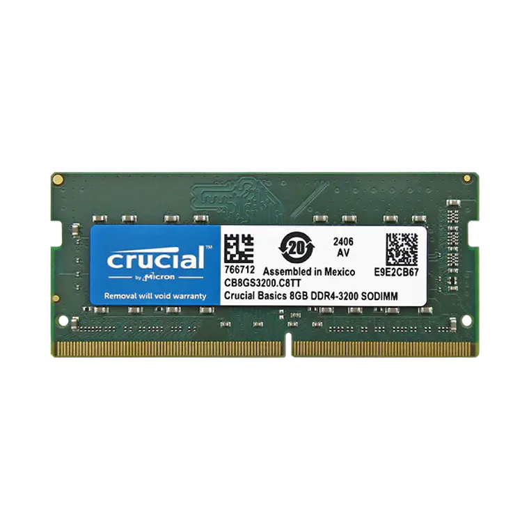 Memoria Ram 8GB DDR4 3200Hz CL19 SoDimm Crucial 1