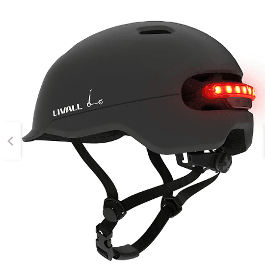 Casco inteligente LED C20 Talla M (54-58cms) Negro