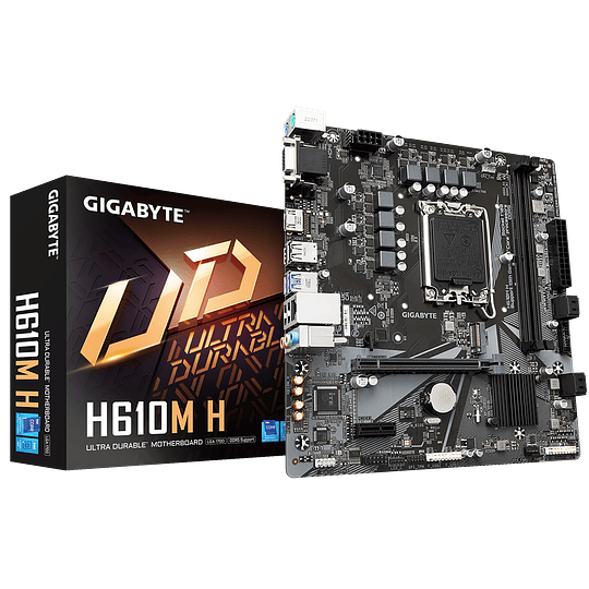 Placa Madre Gigabyte H610M H DDR4 (LGA1700 2x DDR4, Micro ATX)