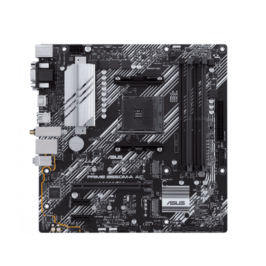 Tarjeta Madre ASUS Micro ATX PRIME B550M-A AC, S-AM4, AMD B550, HDMI, 128GB DRR4, para AMD