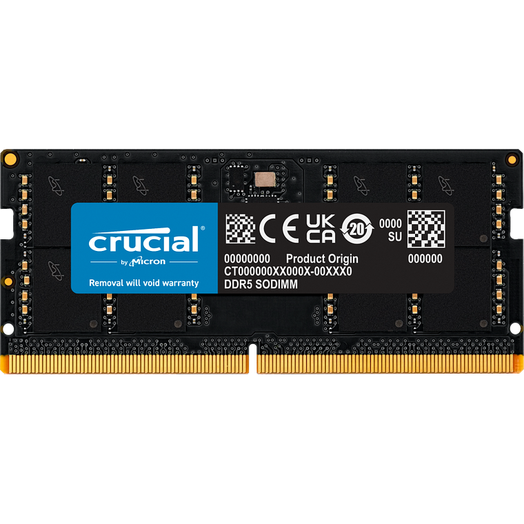 Memoria Ram 48GB DDR5 5600Mhz CL46 SoDimm Crucial 1