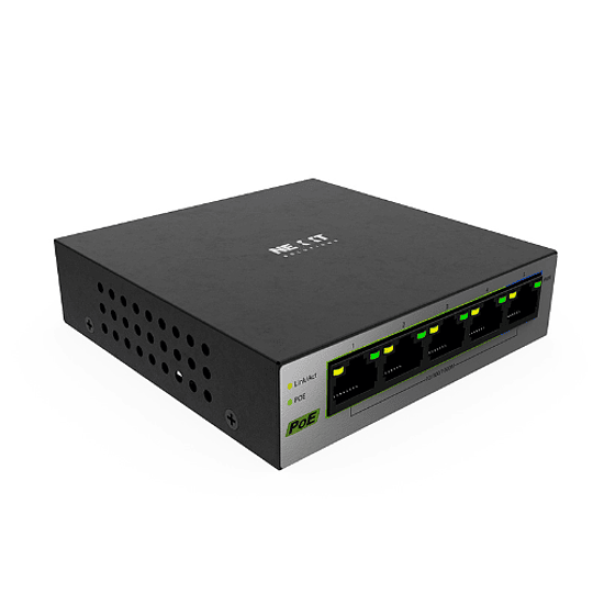 Switch de 5 puertos Vertex 501 PoE+ para ethernet de alta velocidad, 10/100/1000 65W Max