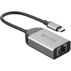 Adaptador Hyperdrive USB-C a Ethernet 2.5GB Hyper Gris
