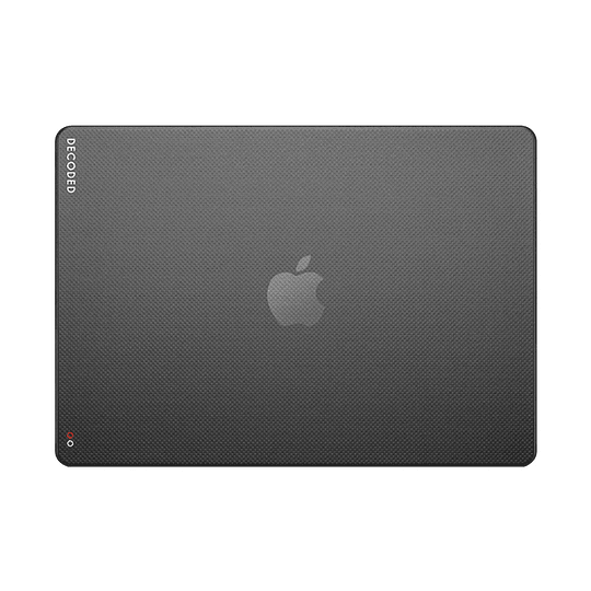 Funda dura snap on case para Macbook Air M1 13 pulgadas Decoded Negra