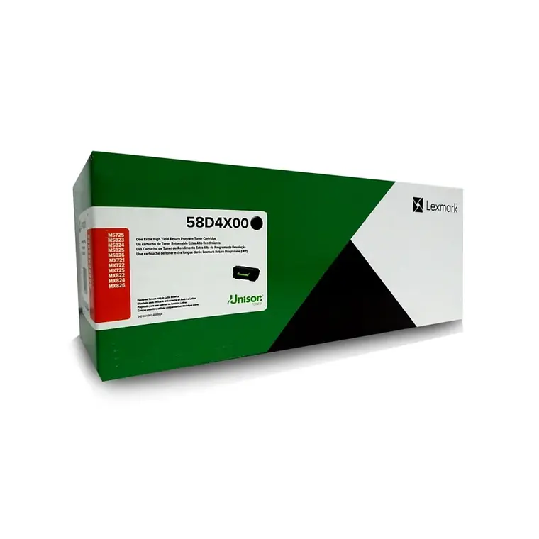 Cartucho de Toner Lexmark 58D4X00 Negro 1