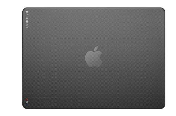 Funda dura snap on case para Macbook Air M2 13 pulgadas Decoded Negra