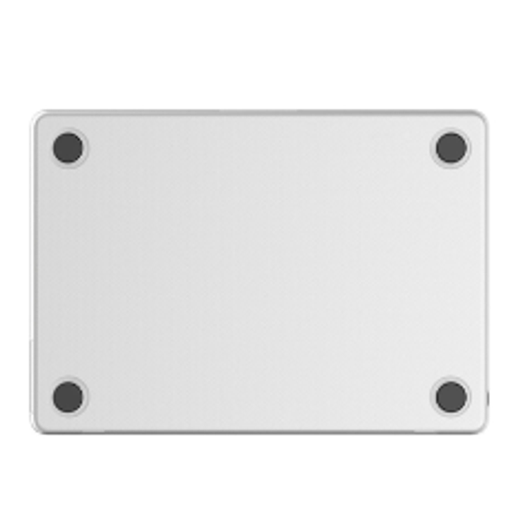 Funda dura snap on case para Macbook Pro M2 13 pulgadas Decoded Transparente 3