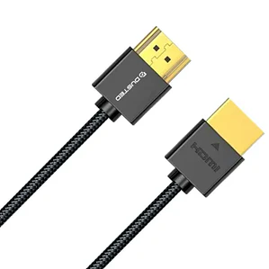 Cable Ultra Slim 4K HDMI 2.0 1.8M Rugged Dusted negro