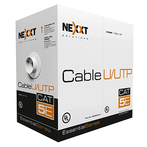 Cable de Red Nexxt de 102 metros (U/UTP, Cat5e, 24AWG, Gris)