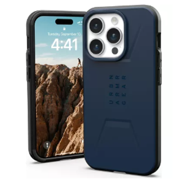 Funda dura con MagSafe para iPhone 15 Pro Civilian UAG Rojo 1