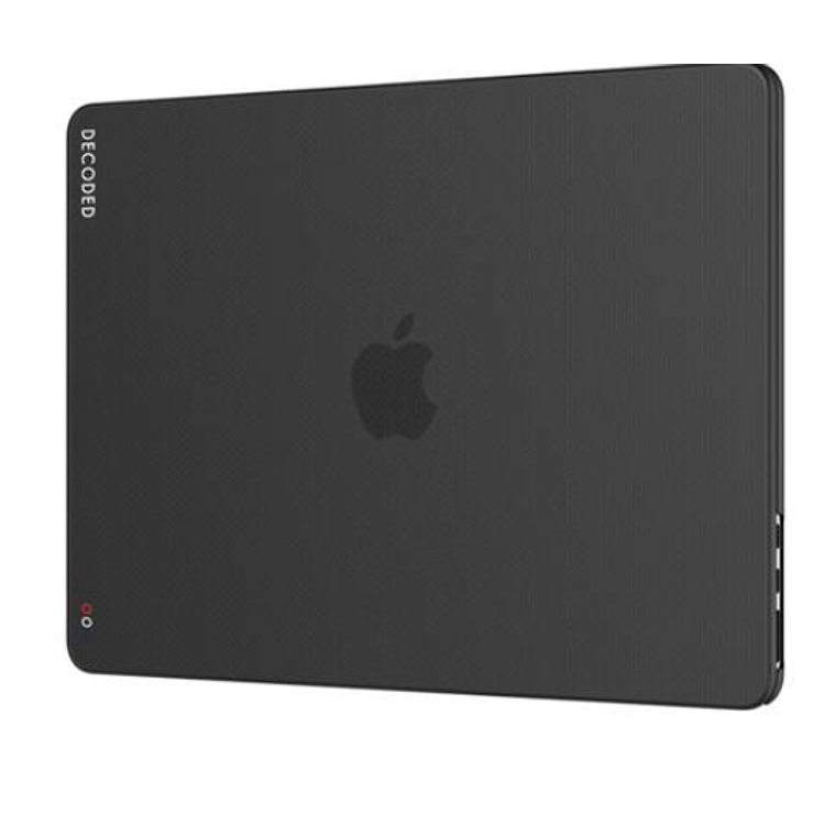 Funda dura snap on case para Macbook Pro M2 13 pulgadas Decoded Negra 2