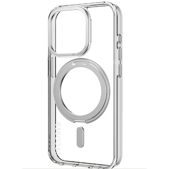 Funda de plastico reciclado LoopStand para iPhone 15 Pro  Decoded Transparente