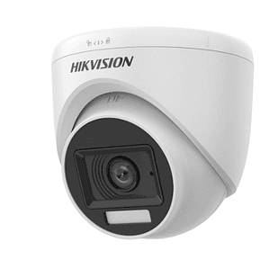 Cámara fija tipo torreta para interiores con audio, luz e híbrido inteligente 3K - Hikvision 