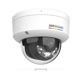 Cámara de red domo fija ColorVu de 4 MP con luz híbrida inteligente - Hikvision 