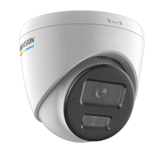 Cámara de red de torreta fija ColorVu de 4 MP con luz híbrida inteligente - Hikvision 