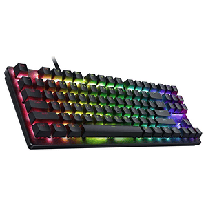 Teclado Mecánico Razer Huntsman V3 X Tenkeyless (Switch Clicky Purple, RGB, Español, Negro)
