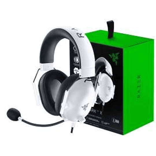 Audífonos Razer Blackshark V2 X (Sonido 7.1, Jack 3.5mm, TriForce, Blanco)