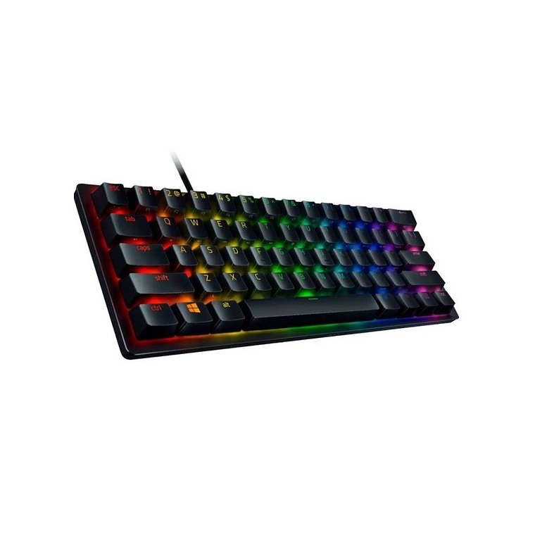 Teclado Gamer Razer Huntsman Mini Black, 60%, Switches Razer Purple, Chroma RGB, Español 1