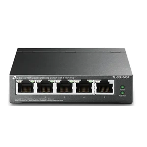 Conmutador de escritorio de 5 puertos 10/100/1000 Mbps con 4 puertos PoE