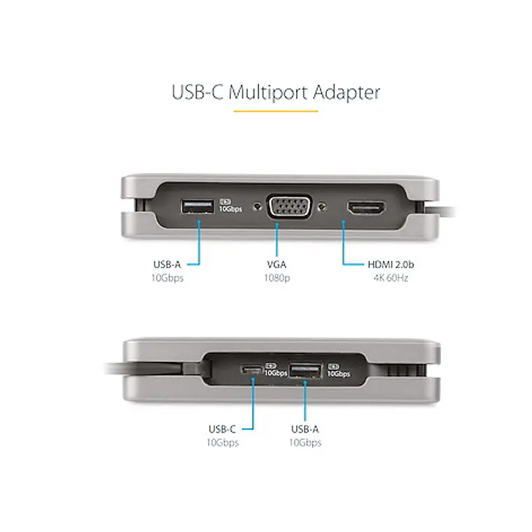 Adaptador Multipuertos USB-C - HDMI 4K a 60Hz VGA  2