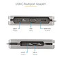 Adaptador Multipuertos USB-C - HDMI 4K a 60Hz VGA  - Miniatura 2