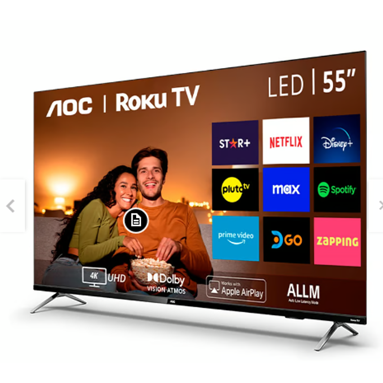 Televisor 55“ 4K UHD Smart TV AOC Roku LED  2