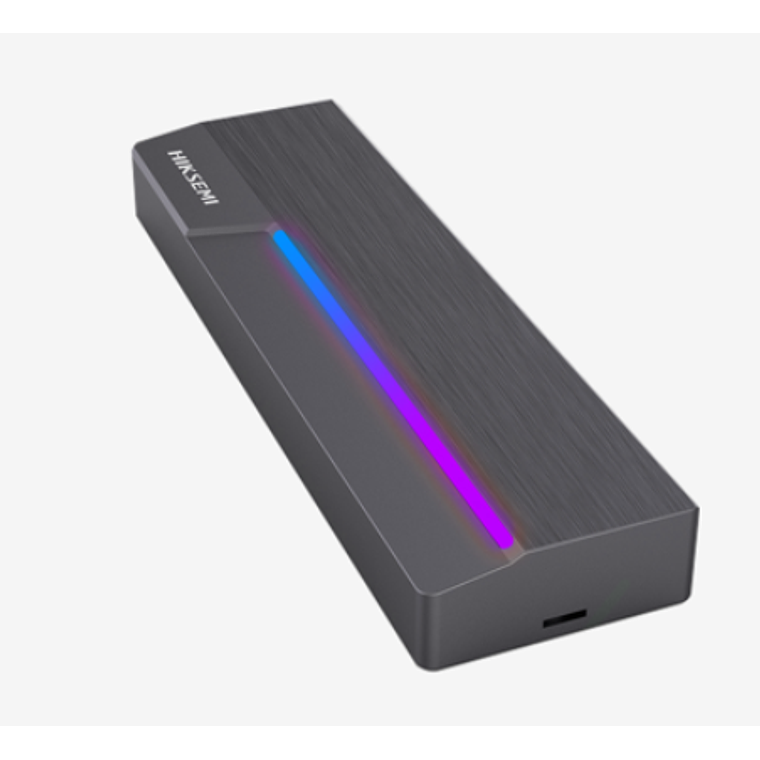 Cofre para SSD M.2 Hiksemi MDR1 Aura RGB (NVMe/SATA, USB-C, Gris) 3