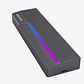 Cofre para SSD M.2 Hiksemi MDR1 Aura RGB (NVMe/SATA, USB-C, Gris) - Miniatura 3