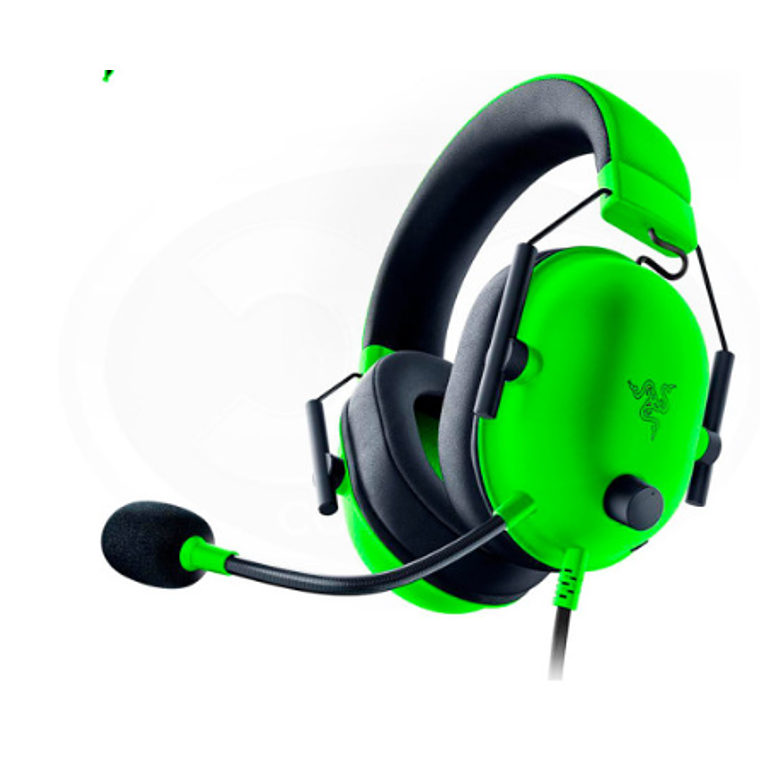 Auricular Razer BlackShark V2 X - cableado - conector de 3,5 mm - aislamiento de ruido - verde razer 1