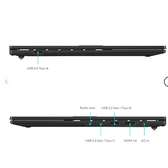 Notebook Asus Vivobook E1404FA-NK178W de 14“ (Ryzen 5 7520U, 8GB Ram, 512GB SSD, Win11 Home)