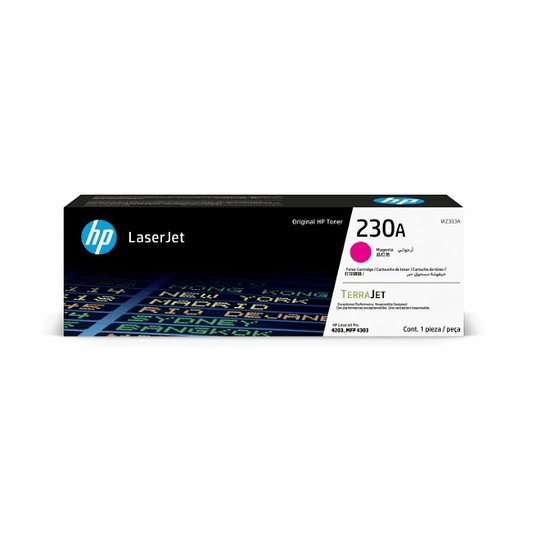 Cartucho de toner HP LaserJet 230A - Color Magenta W2303A