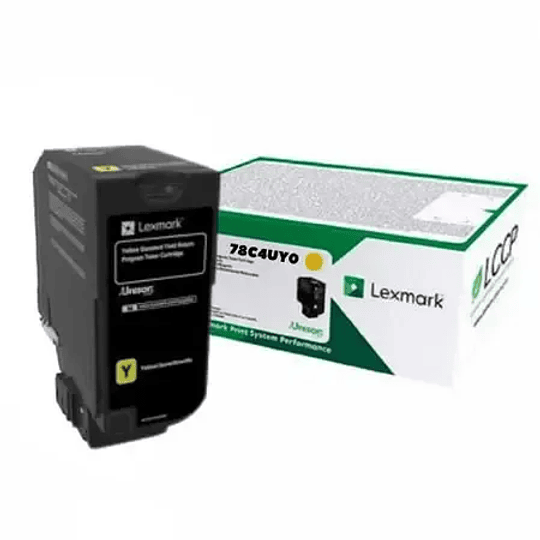 Cartucho de Toner Lexmark 78C4UY0 color Amarillo 